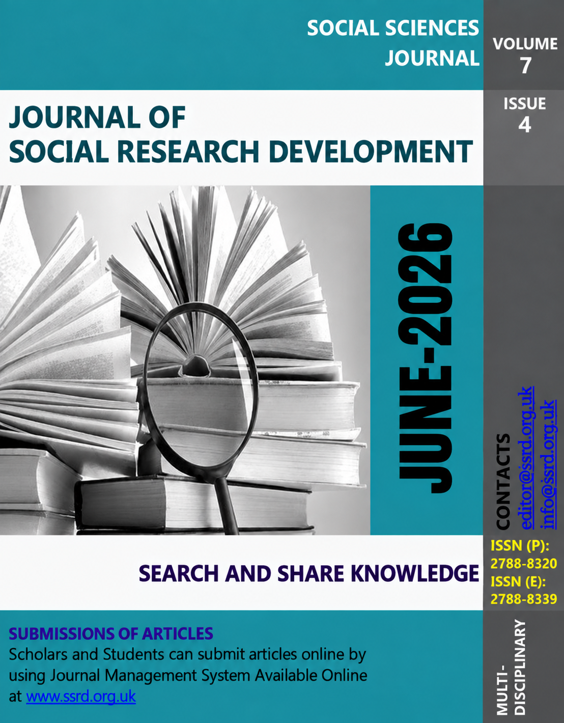 					View Vol. 7 No. 4 (2026): JOURNAL OF SOCIAL RESEARCH DEVELOPMENT
				