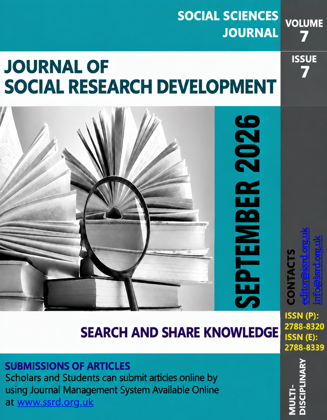 					View Vol. 7 No. 7 (2026): JOURNAL OF SOCIAL RESEARCH DEVELOPMENT
				